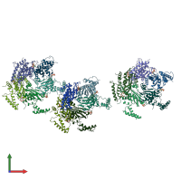 PDB entry 1a8r coloured by chain, front view.