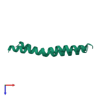 ATP synthase subunit c in PDB entry 1a91, assembly 1, top view.