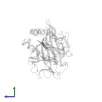PEPTIDE LPPLDITPY in PDB entry 1a9b, assembly 1, side view.