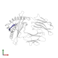 PEPTIDE LPPLDITPY in PDB entry 1a9e, assembly 1, front view.