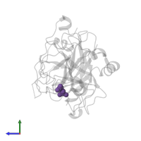 Modified residue HMR in PDB entry 1abi, assembly 1, side view.