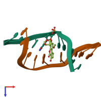 PDB entry 1ag5 coloured by chain, top view.