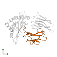 Beta-2-microglobulin in PDB entry 1age, assembly 1, front view.