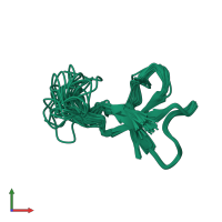 PDB entry 1ahl coloured by chain, ensemble of 20 models, front view.