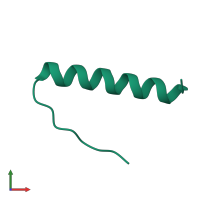 PDB entry 1aie coloured by chain, front view.