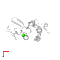 CALCIUM ION in PDB entry 1alc, assembly 1, top view.