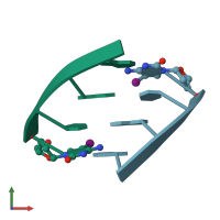 PDB entry 1ana coloured by chain, front view.