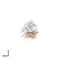 Beta-2-microglobulin in PDB entry 1ao7, assembly 1, side view.