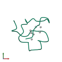 PDB entry 1aoo coloured by chain, front view.