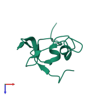 Fibrillin-1 in PDB entry 1apj, assembly 1, top view.