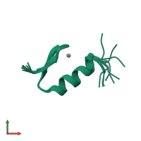 PDB 1ard coloured by chain and viewed from the front.