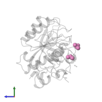ISOPROPYL ALCOHOL in PDB entry 1au9, assembly 1, side view.