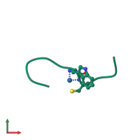 PDB entry 1b0q coloured by chain, front view.