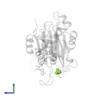 SULFATE ION in PDB entry 1b2r, assembly 1, side view.