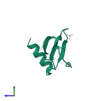 C-C motif chemokine 5 in PDB entry 1b3a, assembly 2, side view.