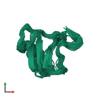 PDB entry 1b3c coloured by chain, ensemble of 40 models, front view.