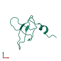 PDB entry 1b4o coloured by chain, front view.