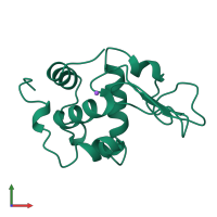 PDB entry 1b7n coloured by chain, front view.