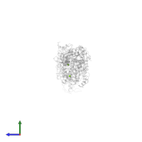 MAGNESIUM ION in PDB entry 1b7t, assembly 1, side view.