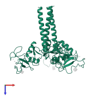 Mannose-binding protein A in PDB entry 1bcj, assembly 1, top view.
