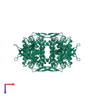 Uracil phosphoribosyltransferase in PDB entry 1bd3, assembly 1, top view.