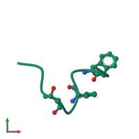 PDB entry 1bdk coloured by chain, front view.