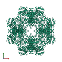 Beta-glucosidase A in PDB entry 1bgg, assembly 1, front view.