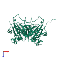 Lactoylglutathione lyase in PDB entry 1bh5, assembly 1, top view.