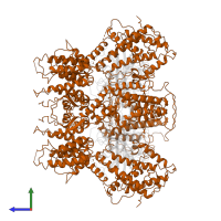 Son of sevenless homolog 1 in PDB entry 1bkd, assembly 1, side view.