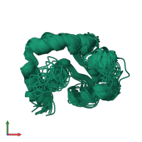 PDB entry 1blq coloured by chain, ensemble of 29 models, front view.