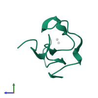 Protein PML in PDB entry 1bor, assembly 1, side view.