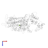 MAGNESIUM ION in PDB entry 1br4, assembly 1, top view.