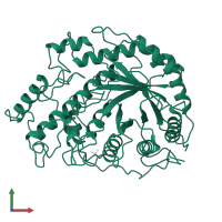 Beta-amylase in PDB entry 1bya, assembly 1, front view.