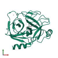 Serine protease 1 in PDB entry 1c2e, assembly 1, front view.