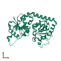 DNA beta-glucosyltransferase in PDB entry 1c3j, assembly 1, front view.