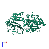 DNA beta-glucosyltransferase in PDB entry 1c3j, assembly 1, top view.