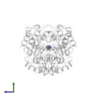 ZINC ION in PDB entry 1c3r, assembly 1, side view.