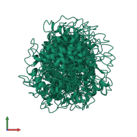 PDB entry 1c54 coloured by chain, ensemble of 20 models, front view.