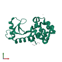 Endolysin in PDB entry 1c69, assembly 1, front view.