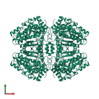 Tyrosine phenol-lyase in PDB entry 1c7g, assembly 1, front view.