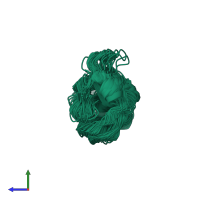 PDB entry 1c89 coloured by chain, ensemble of 40 models, side view.