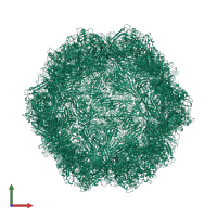Capsid protein VP1 in PDB entry 1c8d, assembly 1, front view.