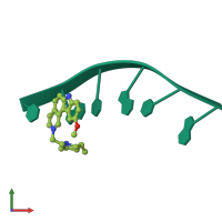 PDB entry 1c9z coloured by chain, front view.