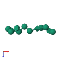 PDB entry 1cap coloured by chain, top view.