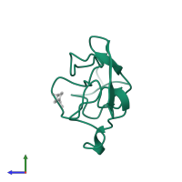 Angiostatin in PDB entry 1ceb, assembly 1, side view.