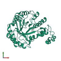 Endoglucanase C in PDB entry 1cen, assembly 1, front view.