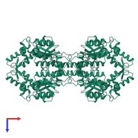 Type II restriction enzyme Cfr10I in PDB entry 1cfr, assembly 1, top view.