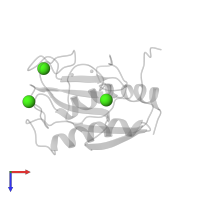 CALCIUM ION in PDB entry 1cgf, assembly 1, top view.