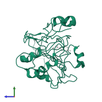 Carbonic anhydrase 2 in PDB entry 1cil, assembly 1, side view.