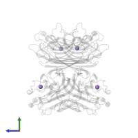 MANGANESE (II) ION in PDB entry 1ciw, assembly 1, side view.